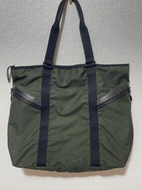 Nike Olive Green Messenger Tote with Black Straps